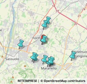 Mappa Via Graziosi, 41043 Formigine MO, Italia (3.60833)