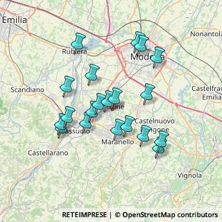 Mappa Via Giuseppe Graziosi, 41043 Formigine MO, Italia (6.6995)