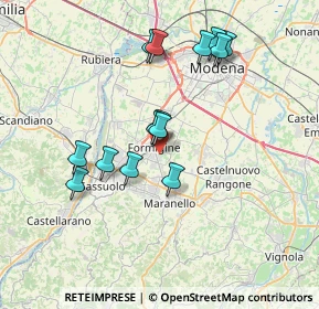 Mappa Via N. Nadi, 41043 Formigine MO, Italia (6.82571)
