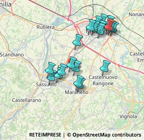 Mappa Via Graziosi, 41043 Formigine MO, Italia (7.1195)