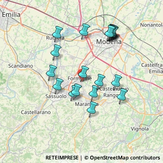 Mappa Via A. Braglia, 41043 Formigine MO, Italia (7.762)