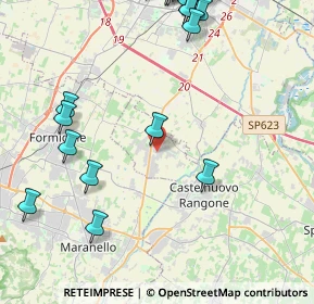 Mappa Via Antonio Meucci, 41051 Castelnuovo Rangone MO, Italia (6.0085)
