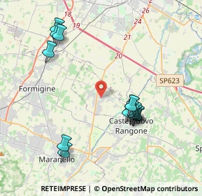 Mappa Via Antonio Meucci, 41051 Castelnuovo Rangone MO, Italia (3.99333)