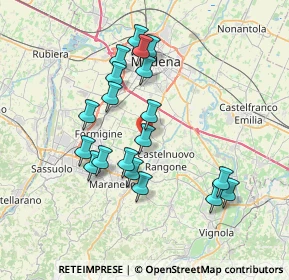 Mappa Via Antonio Meucci, 41051 Castelnuovo Rangone MO, Italia (6.91632)