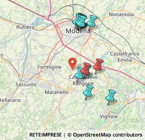 Mappa Via Antonio Meucci, 41051 Castelnuovo Rangone MO, Italia (7.375)