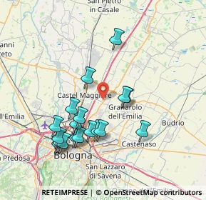 Mappa Via Ferrarese, 40013 Castel Maggiore BO, Italia (7.51944)