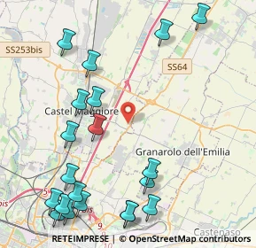 Mappa Via Ferrarese, 40013 Castel Maggiore BO, Italia (5.5105)