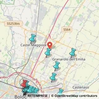 Mappa Via Ferrarese, 40013 Castel Maggiore BO, Italia (7.684)
