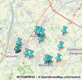 Mappa Via Azzolini, 41043 Formigine MO, Italia (3.82211)