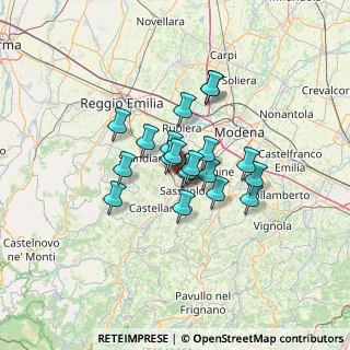Mappa Via Fratelli Bandiera, 42013 Casalgrande RE, Italia (9.0165)