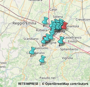 Mappa Via Radici in Piano, 41042 Fiorano modenese MO, Italia (10.2655)