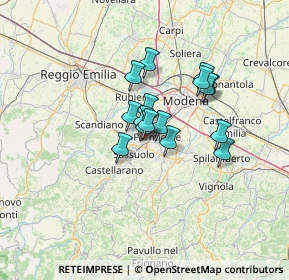 Mappa Via Radici in Piano, 41042 Fiorano modenese MO, Italia (8.94625)