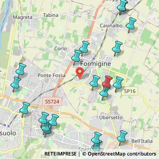 Mappa Via Villa Emma, 41043 Formigine MO, Italia (2.9835)