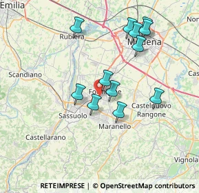 Mappa Via Marzabotto, 41043 Formigine MO, Italia (7.02667)