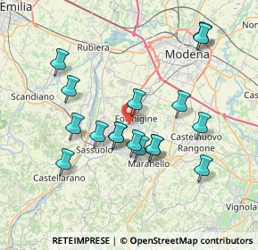 Mappa Via Marzabotto, 41043 Formigine MO, Italia (7.03235)