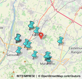 Mappa Via Alessandro Tassoni, 41043 Formigine MO, Italia (3.93714)