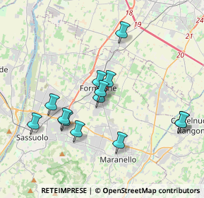 Mappa Via Alessandro Tassoni, 41043 Formigine MO, Italia (3.59769)