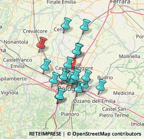 Mappa 40013 Castel Maggiore BO, Italia (10.85421)