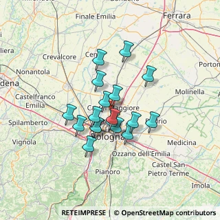 Mappa 40013 Castel Maggiore BO, Italia (10.37389)
