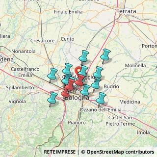 Mappa 40013 Castel Maggiore BO, Italia (9.01938)