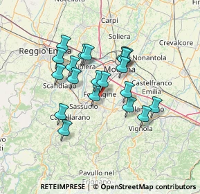 Mappa Via Cavalieri, 41043 Formigine MO, Italia (11.355)