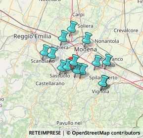 Mappa Via Cavalieri, 41043 Formigine MO, Italia (9.78857)