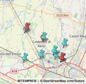 Mappa Via Grandi, 40012 Calderara di Reno BO, Italia (3.76091)