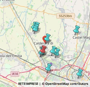 Mappa Via Grandi, 40012 Calderara di Reno BO, Italia (3.35667)