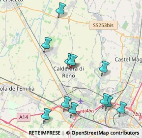 Mappa Via Grandi, 40012 Calderara di Reno BO, Italia (4.51)