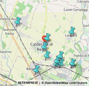 Mappa Via Grandi, 40012 Calderara di Reno BO, Italia (2.2125)