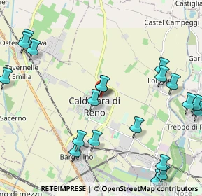 Mappa Via Grandi, 40012 Calderara di Reno BO, Italia (2.712)