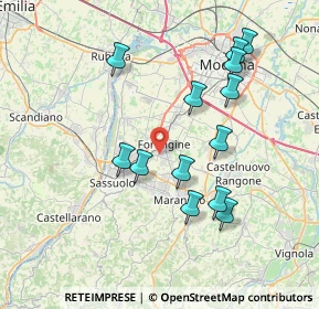 Mappa Via Ghiarola, 41043 Formigine MO, Italia (7.53231)