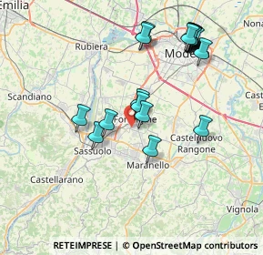Mappa Via Ghiarola, 41043 Formigine MO, Italia (8.0555)