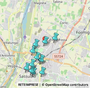 Mappa Toscana, 41049 Sassuolo MO, Italia (1.96)