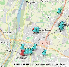 Mappa Toscana, 41049 Sassuolo MO, Italia (2.40077)