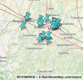 Mappa Toscana, 41049 Sassuolo MO, Italia (11.281)
