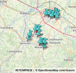 Mappa Via Torquato Tasso, 41043 Formigine MO, Italia (6.9575)