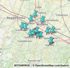 Mappa Via Andrea Costa, 41043 Formigine MO, Italia (9.80286)