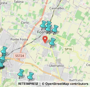 Mappa Via Andrea Costa, 41043 Formigine MO, Italia (3.11357)