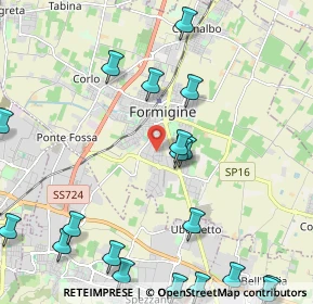 Mappa Via Andrea Costa, 41043 Formigine MO, Italia (3.0385)