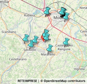 Mappa Via Andrea Costa, 41043 Formigine MO, Italia (7.957)