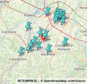 Mappa Via Andrea Costa, 41043 Formigine MO, Italia (7.2955)