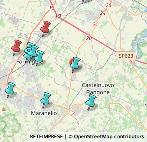 Mappa Via Ludovico Ariosto, 41051 Castelnuovo Rangone MO, Italia (6.6575)