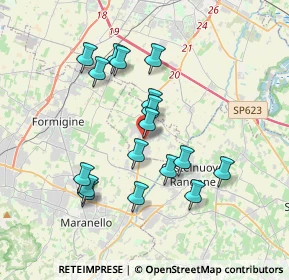 Mappa Via Ludovico Ariosto, 41051 Castelnuovo Rangone MO, Italia (3.37353)