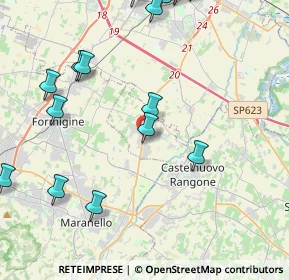 Mappa Via Ludovico Ariosto, 41051 Castelnuovo Rangone MO, Italia (6.0645)