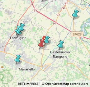 Mappa Via Ludovico Ariosto, 41051 Castelnuovo Rangone MO, Italia (5.42083)