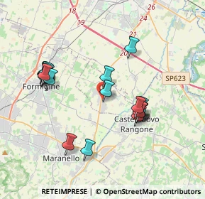 Mappa Via Ludovico Ariosto, 41051 Castelnuovo Rangone MO, Italia (3.729)