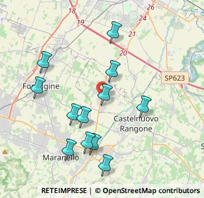 Mappa Via Ludovico Ariosto, 41051 Castelnuovo Rangone MO, Italia (3.8725)
