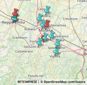 Mappa Via Ludovico Ariosto, 41051 Castelnuovo Rangone MO, Italia (15.63857)