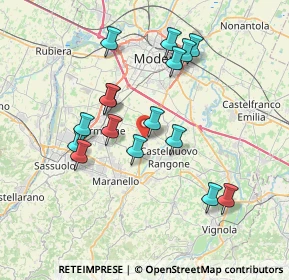 Mappa Via Ludovico Ariosto, 41051 Castelnuovo Rangone MO, Italia (6.97125)